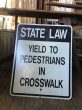 画像1: Vintage Road Sign STATE LAW (A212) (1)
