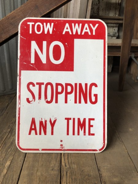 画像6: Vintage Road Sign TOW AWAY NO STOPPING ANY TIME (A219) (6)