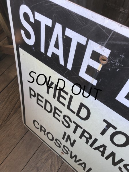 画像3: Vintage Road Sign STATE LAW (A212) (3)