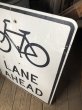 画像4: Vintage Road Sign LANE AHEAD (A213) (4)