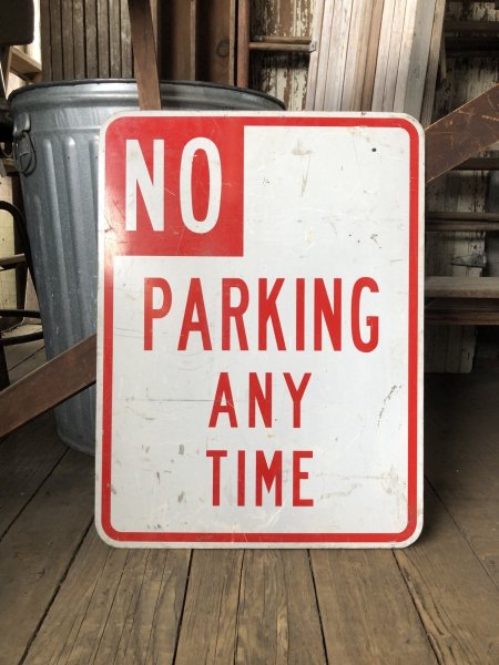 画像1: Vintage Road Sign NO PARKING ANY TIME (A216) (1)