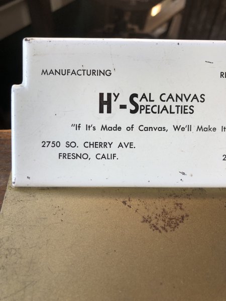 画像8: Vintage USA Metal Clipboard HY-SAL CANVAS SPECIALTIES (A222) (8)