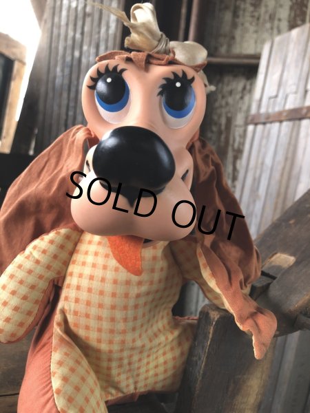 画像10: 60s Vintage T Bone Dog Pull String Plush Doll by Matte (A226) (10)