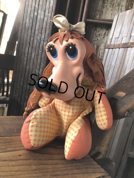 画像1: 60s Vintage T Bone Dog Pull String Plush Doll by Matte (A226) (1)