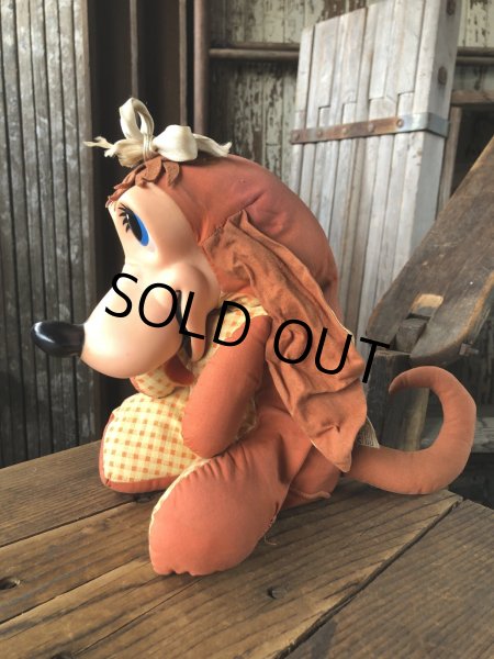 画像2: 60s Vintage T Bone Dog Pull String Plush Doll by Matte (A226) (2)