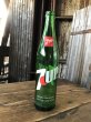 画像1: 70s Vintage 7UP Soda Green Glass Bottle 16FL OZ (A230)  (1)