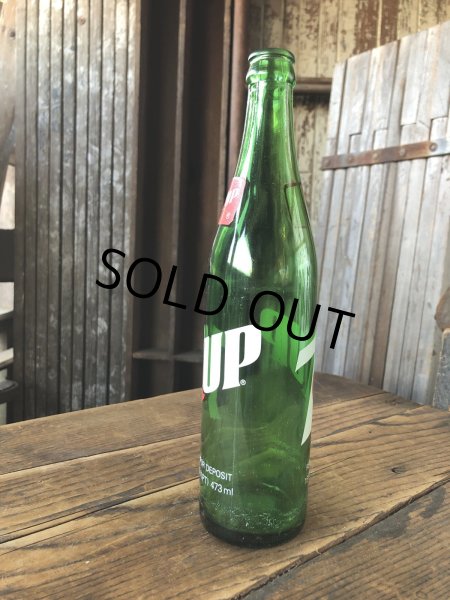 画像4: 70s Vintage 7UP Soda Green Glass Bottle 16FL OZ (A230)  (4)