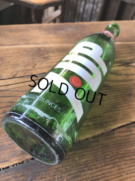 画像7: 70s Vintage 7UP Soda Green Glass Bottle 16FL OZ (A232)  (7)