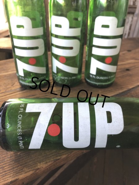 画像8: 70s Vintage 7UP Soda Green Glass Bottle 16FL OZ (A235)  (8)