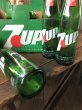 画像11: 70s Vintage 7UP Soda Green Glass Bottle 16FL OZ w/ 6 Pack Cardboard Carrier SET (A226)  (11)