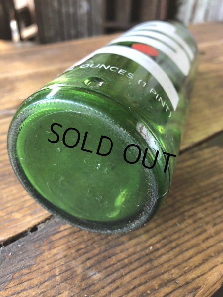 画像7: 70s Vintage 7UP Soda Green Glass Bottle 16FL OZ (A235)  (7)