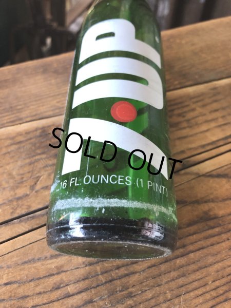 画像6: 70s Vintage 7UP Soda Green Glass Bottle 16FL OZ (A232)  (6)