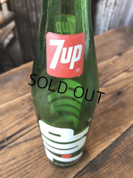 画像5: 70s Vintage 7UP Soda Green Glass Bottle 16FL OZ (A235)  (5)