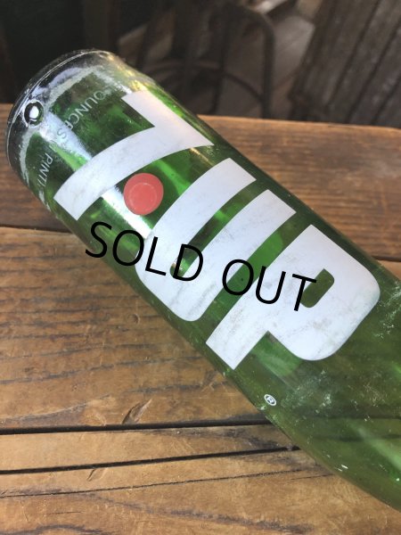 画像8: 70s Vintage 7UP Soda Green Glass Bottle 16FL OZ (A232)  (8)