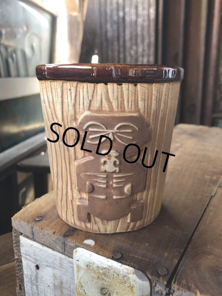 画像2: 60s Vintage Hawaiiana Harveys Lake Tahoe Tiki Barrel Mug (A239) (2)