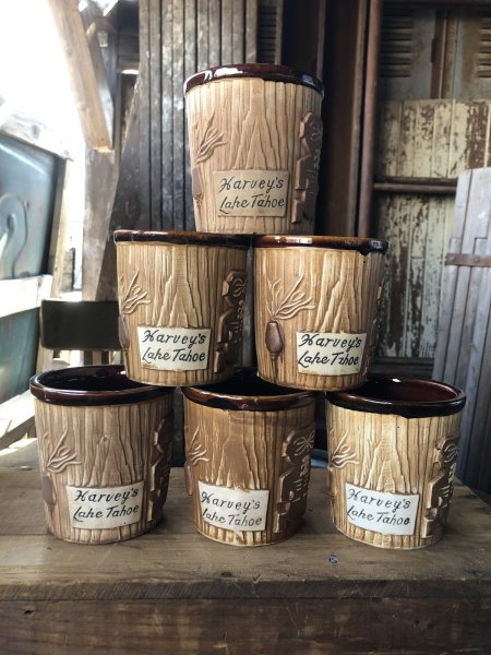 画像20: 60s Vintage Hawaiiana Harveys Lake Tahoe Tiki Barrel Mug (A239) (20)