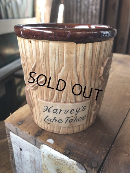 画像5: 60s Vintage Hawaiiana Harveys Lake Tahoe Tiki Barrel Mug (A239) (5)