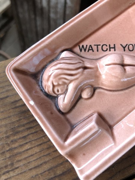 画像10: Vintage Hawaiiana Collectible Souvenir Ashtray WATCG YOUR BUTT HAWAII (A241) (10)