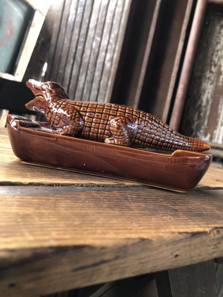 画像3: Vintage Souvenir Ashtray Alligator (A240) (3)