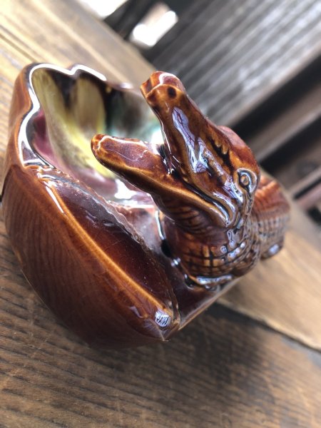 画像11: Vintage Souvenir Ashtray Alligator (A240) (11)