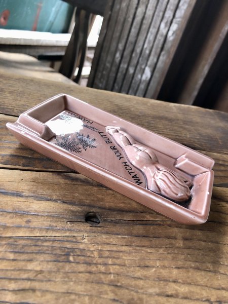 画像4: Vintage Hawaiiana Collectible Souvenir Ashtray WATCG YOUR BUTT HAWAII (A241) (4)