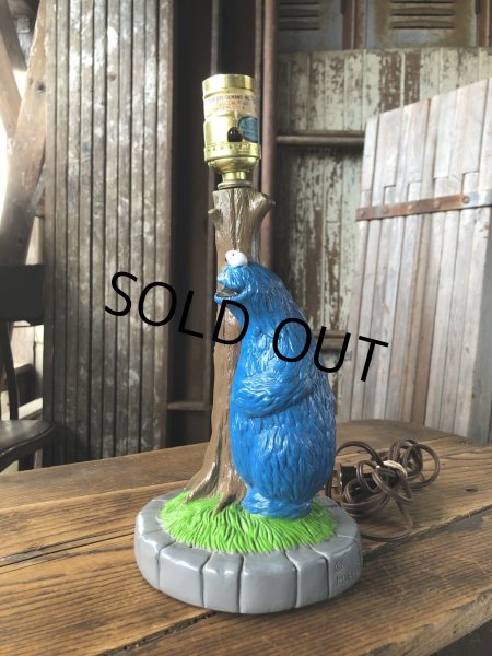 画像4: 70s Vintage Muppets Inc Sesame Street Cookie Monster Lamp (A251) (4)