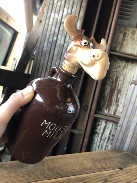 画像19: Vintage Moose Milk Liquor Jug Decanter (A253) (19)