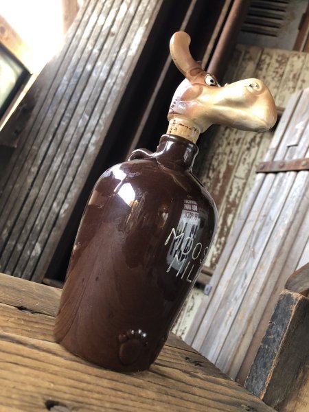画像1: Vintage Moose Milk Liquor Jug Decanter (A253) (1)