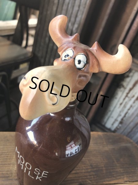 画像14: Vintage Moose Milk Liquor Jug Decanter (A253) (14)