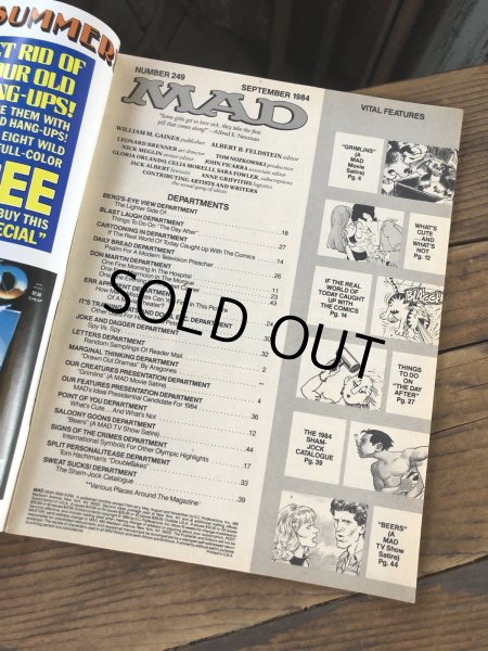 画像4: 1984 Vintage MAD Magazine No.249 Sept. '84 (A270) (4)