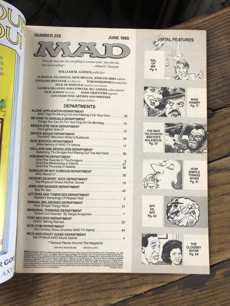 画像4: 1985 Vintage MAD Magazine No.255 June '85 (A276) (4)