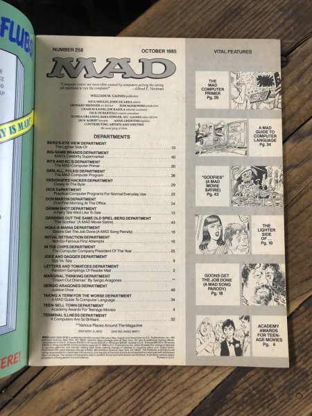 画像4: 1985 Vintage MAD Magazine No.258 October '85 (A279) (4)
