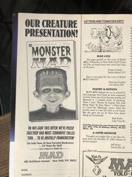 画像5: 1985 Vintage MAD Magazine No.254 April '85 (A275) (5)