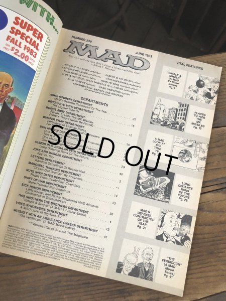 画像4: 1983 Vintage MAD Magazine No.239 JUNE '83 (A260) (4)