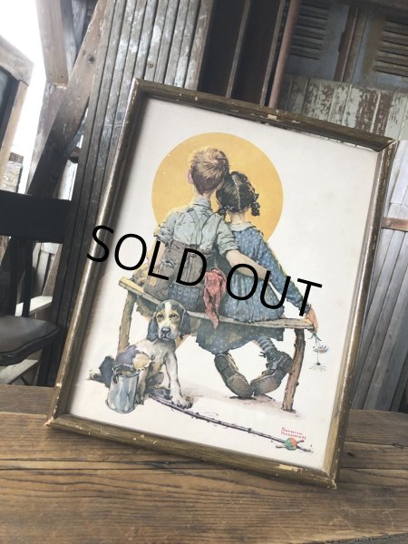 画像1: Vintage The Saturday Evening Post Norman Rockwell Art w/Frame (A283) (1)