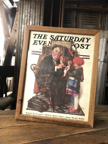 画像1: Vintage The Saturday Evening Post Norman Rockwell Art w/Frame (A284) (1)