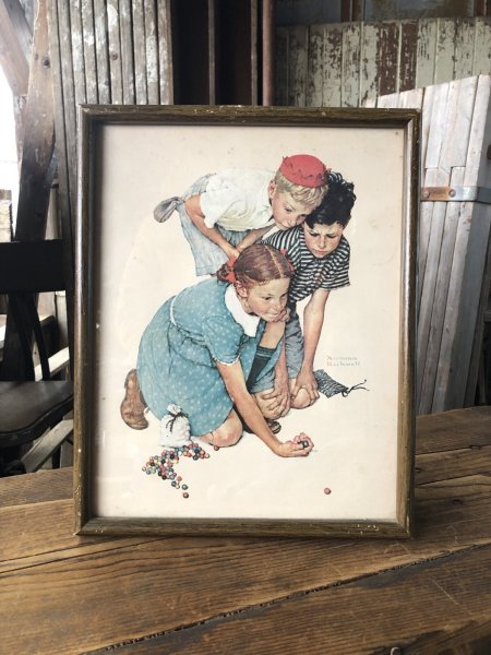 画像1: Vintage The Saturday Evening Post Norman Rockwell Art w/Frame (A286） (1)