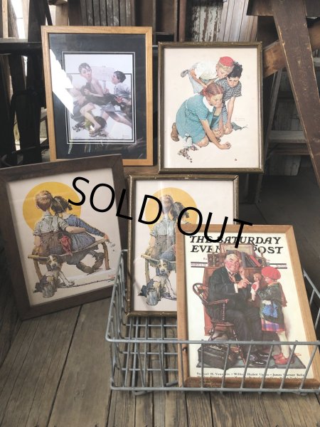 画像8: Vintage The Saturday Evening Post Norman Rockwell Art w/Frame (A283) (8)