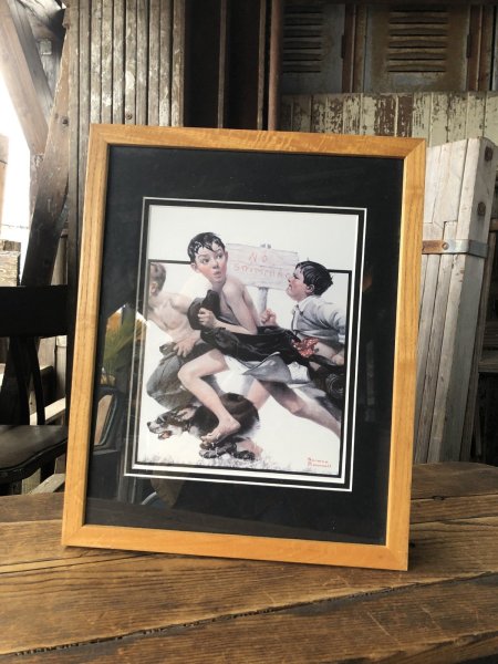 画像1: Vintage The Saturday Evening Post Norman Rockwell Art w/Frame (A285) (1)