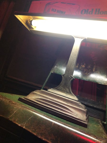 画像23: Vintage Art Deco Bankers Industrial Desk Metal Lamp (A289) (23)