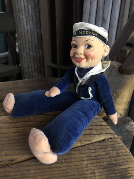 画像4: Vintage Sailor Boy Souvenir Cloth Doll PRES. HOOVER (A296)  (4)