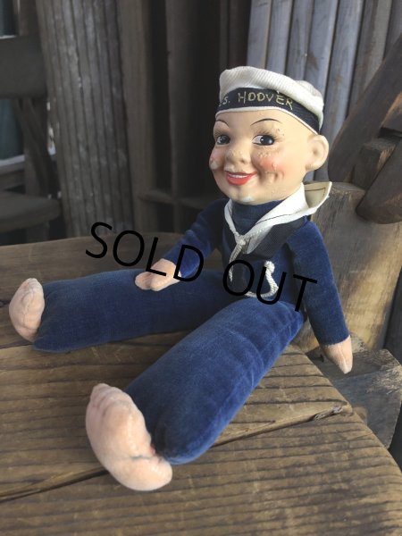 画像4: Vintage Sailor Boy Souvenir Cloth Doll PRES. HOOVER (A296)  (4)