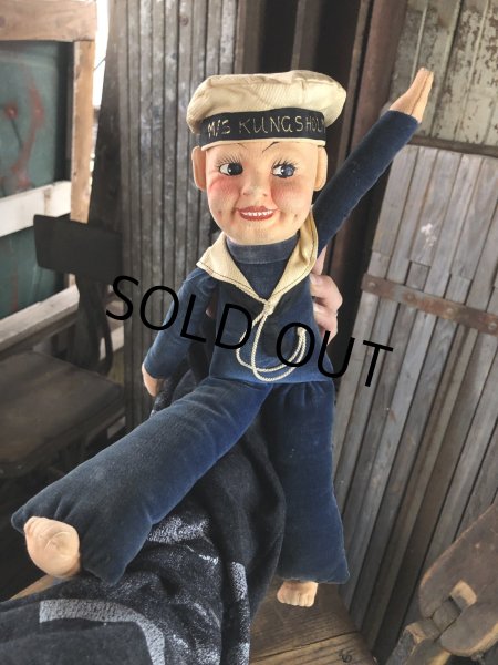 画像1: Vintage Sailor Boy Souvenir Cloth Doll M/S KUNGSHOLM (A295)  (1)