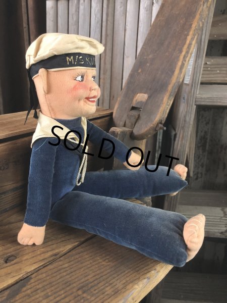 画像3: Vintage Sailor Boy Souvenir Cloth Doll M/S KUNGSHOLM (A295)  (3)