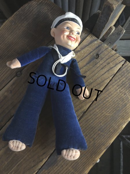 画像6: Vintage Sailor Boy Souvenir Cloth Doll PRES. HOOVER (A296)  (6)