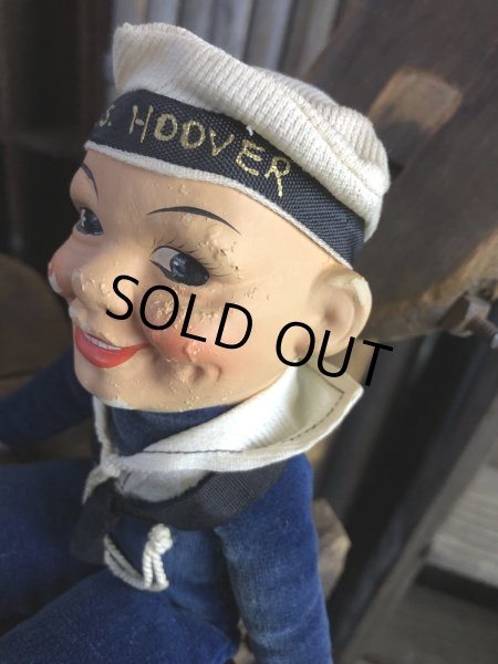 画像10: Vintage Sailor Boy Souvenir Cloth Doll PRES. HOOVER (A296)  (10)