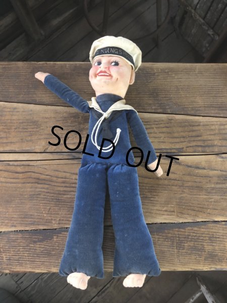 画像6: Vintage Sailor Boy Souvenir Cloth Doll M/S KUNGSHOLM (A295)  (6)