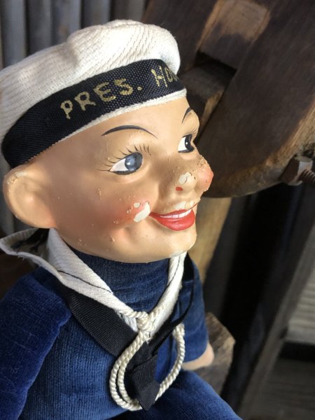 画像8: Vintage Sailor Boy Souvenir Cloth Doll PRES. HOOVER (A296)  (8)
