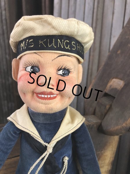 画像9: Vintage Sailor Boy Souvenir Cloth Doll M/S KUNGSHOLM (A295)  (9)