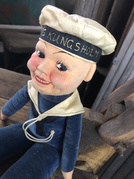画像10: Vintage Sailor Boy Souvenir Cloth Doll M/S KUNGSHOLM (A295)  (10)